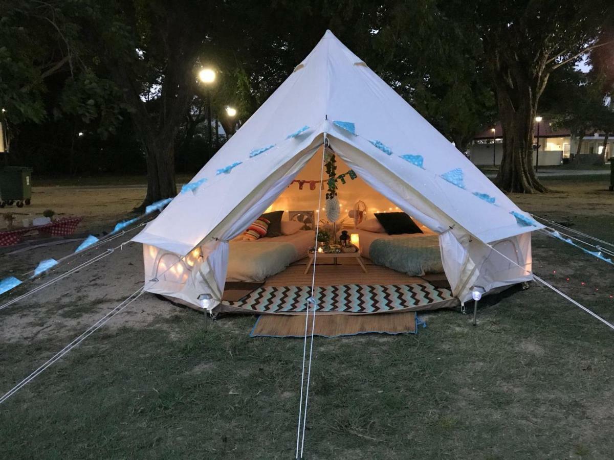 Glamping Kaki - Medium Bell Tent Singapura Exterior foto