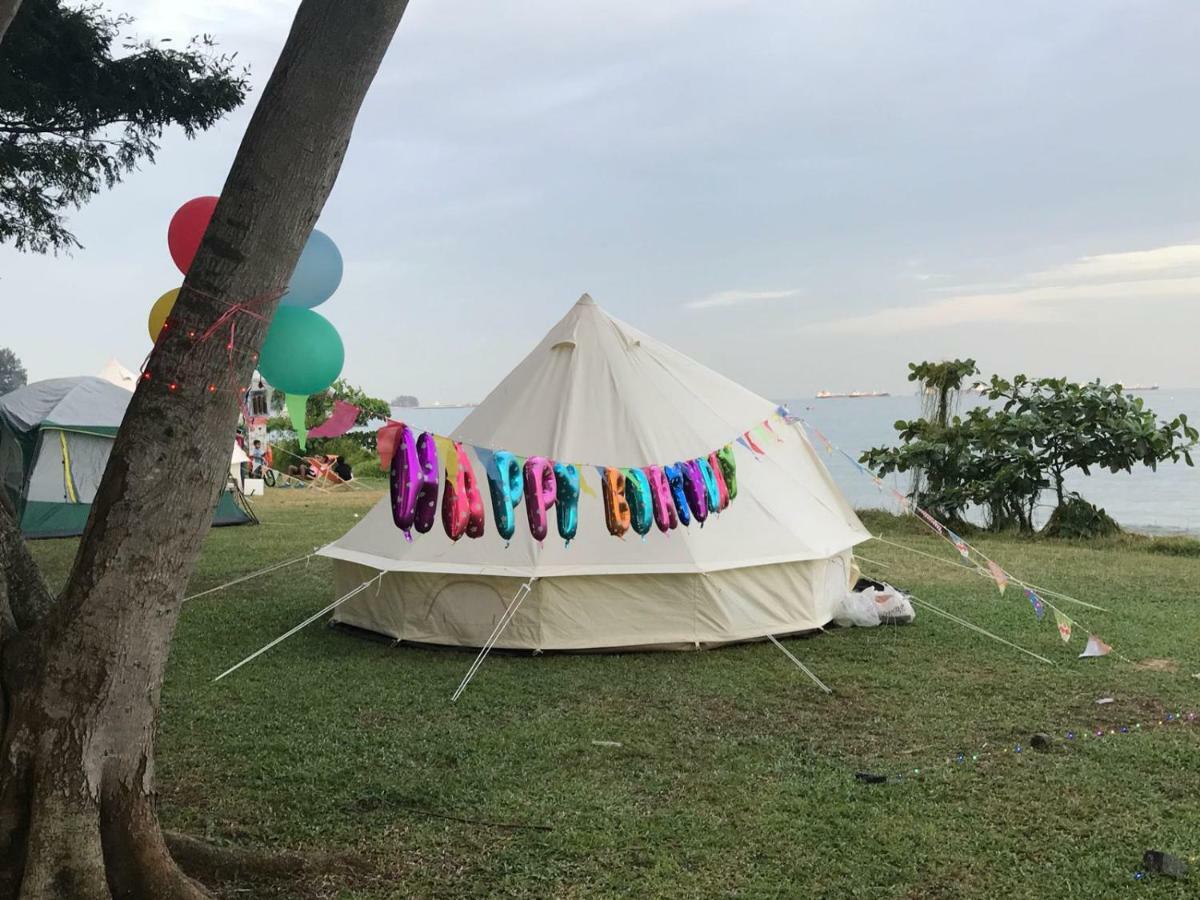 Glamping Kaki - Medium Bell Tent Singapura Exterior foto